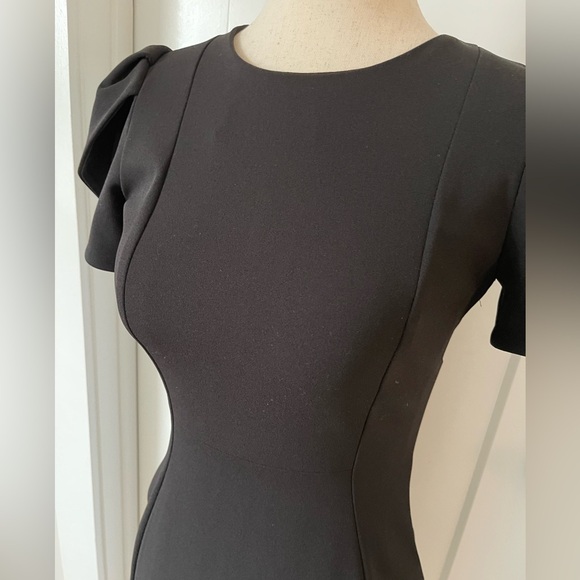 Calvin Klein Tulip Sleeve Crew Neck Sheath Dress Size 2 Womens - Picture 5 of 5